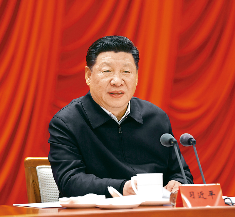 　　2019年1月21日，省部級主要領(lǐng)導(dǎo)干部堅持底線思維著力防范化解重大風(fēng)險專題研討班在中央黨校開班。中共中央總書記、國家主席、中央軍委主席習(xí)近平在開班式上發(fā)表重要講話。 新華社記者 饒愛民/攝