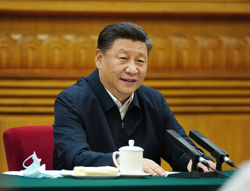 7月21日，中共中央總書記、國家主席、中央軍委主席習(xí)近平在京主持召開企業(yè)家座談會并發(fā)表重要講話。新華社記者 鞠鵬 攝